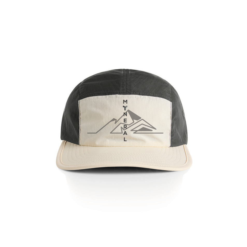 Casquette Améthyste finn two tone adulte unisexe beige-anthracite graphique