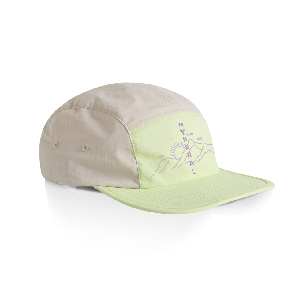 Casquette Améthyste finn two tone adulte unisexe lime-beige-lila sun