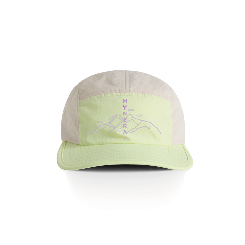 Casquette Améthyste finn two tone adulte unisexe lime-beige-lila sun