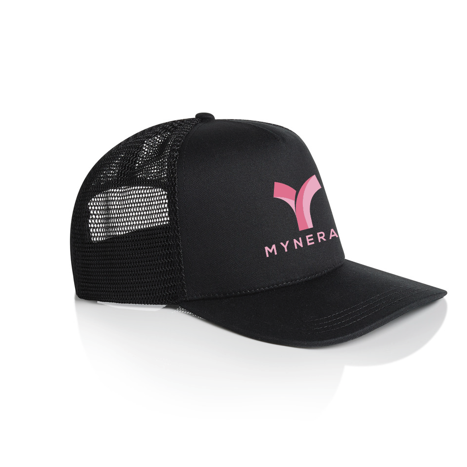Casquette Béryl trucker logo adulte unisexe black-pink