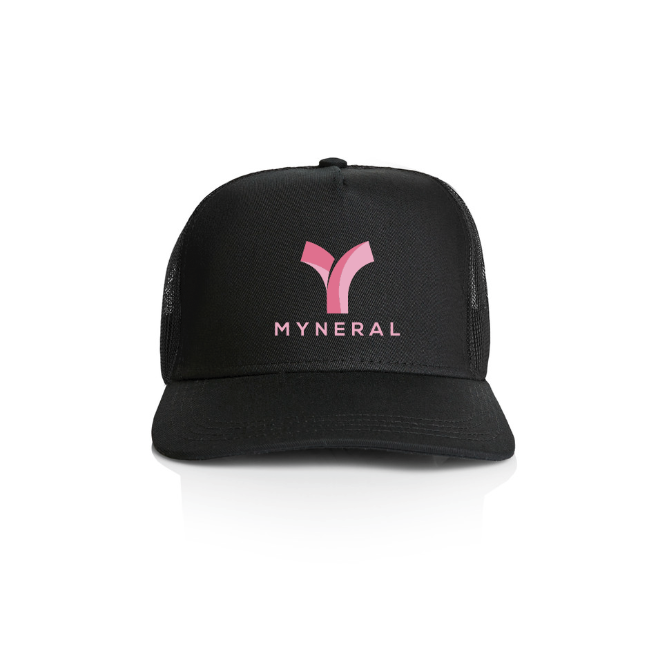 Casquette Béryl trucker logo adulte unisexe black-pink