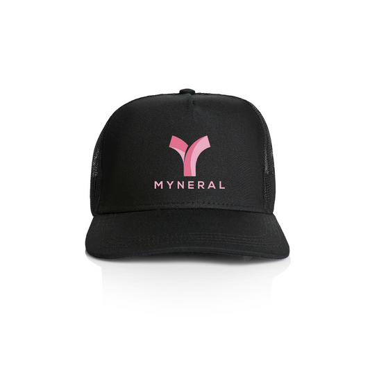Casquette Béryl trucker logo adulte unisexe black-pink